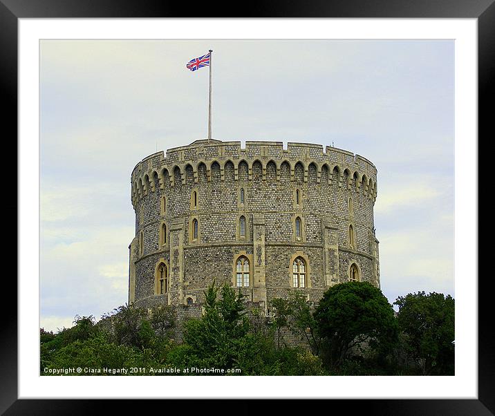 Windsor Castle Framed Mounted Print by Ciara Hegarty