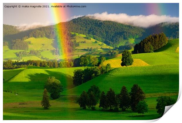 Rainbow Print by maka magnolia