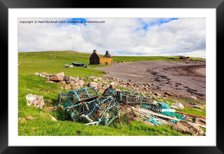 Shetland Coastal Landscape Scotland Framed Mounted Print by Pearl Bucknall