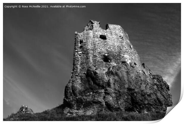 Dunure Castle  Print by Ross McNeillie