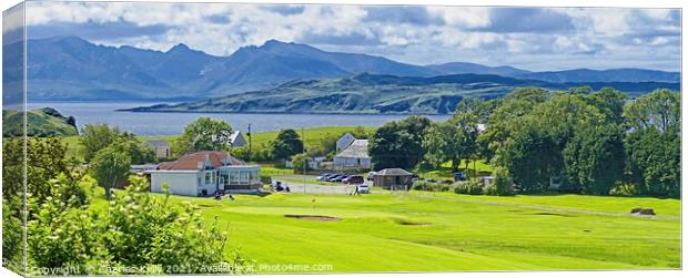 Millport Golf Clubhouse Canvas Print by Charles Kelly