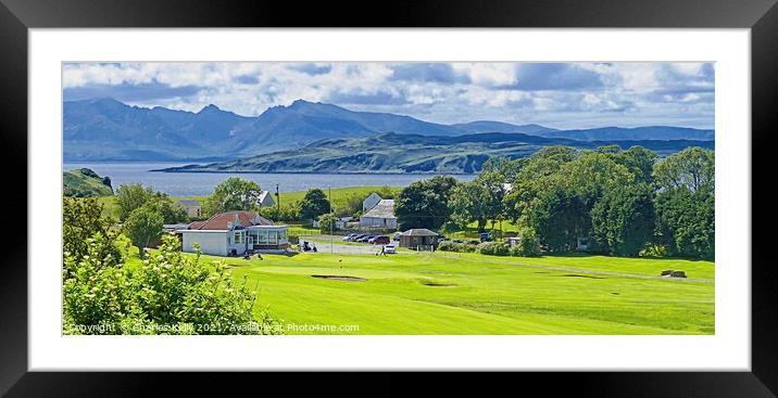 Millport Golf Clubhouse Framed Mounted Print by Charles Kelly