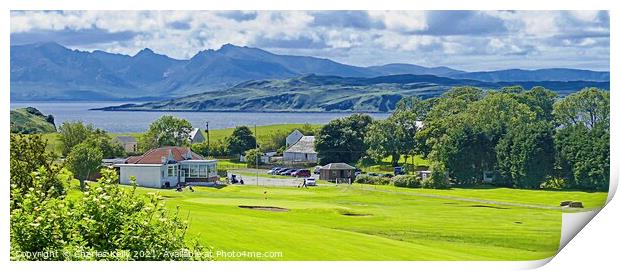 Millport Golf Clubhouse Print by Charles Kelly