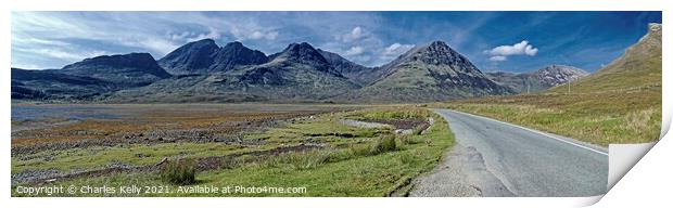 Heading for the Black Cuillins on Skye Print by Charles Kelly