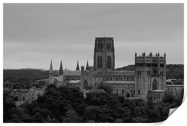 Durham Cathedral b&w Print by Northeast Images