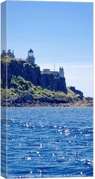 Little Cumbrae Lighthouse  Canvas Print by Charles Kelly