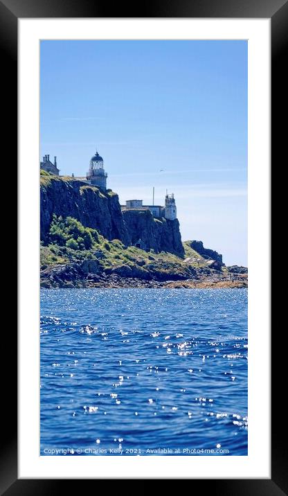 Little Cumbrae Lighthouse  Framed Mounted Print by Charles Kelly