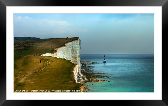 The Enchanting White Cliffs Framed Mounted Print by Margaret Ryan