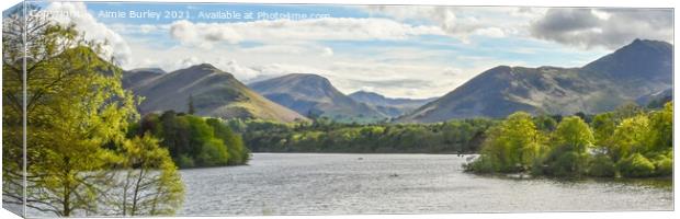 Awe-inspiring Derwentwater Panorama Canvas Print by Aimie Burley