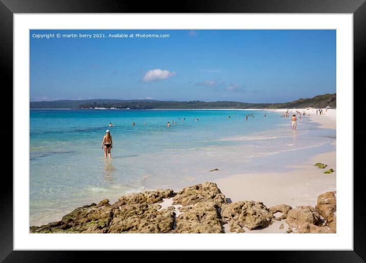 Hyams Beach New South Wales,Australia Framed Mounted Print by martin berry