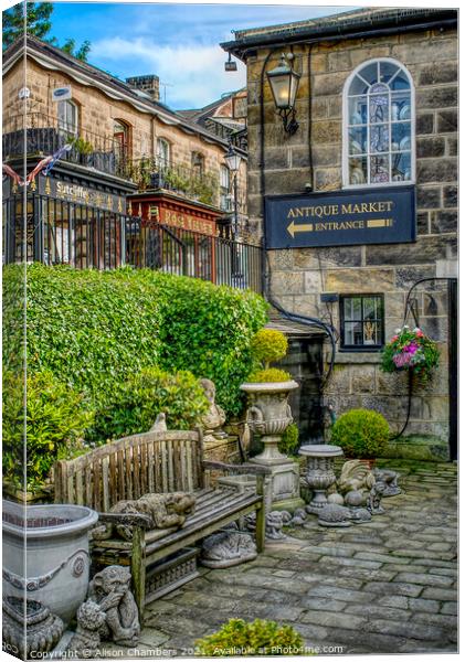 Harrogate Montpellier Mews Canvas Print by Alison Chambers