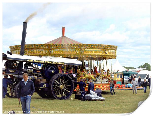 Country show, Moorgreen, Nottinghamshire, UK. Print by john hill