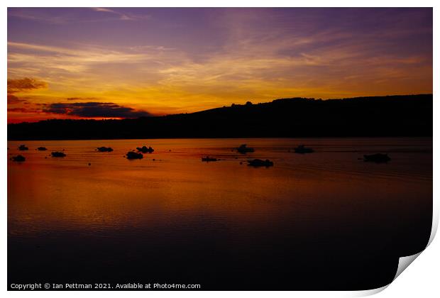 Teignmouth Sunset Print by Ian Pettman