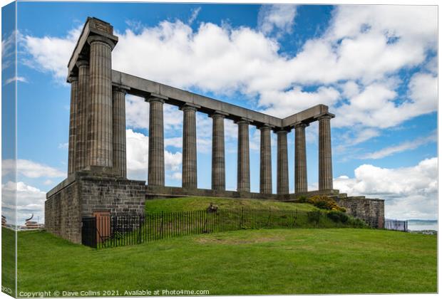 The National Monument of Scotland, Edinburgh, Scotland Canvas Print by Dave Collins
