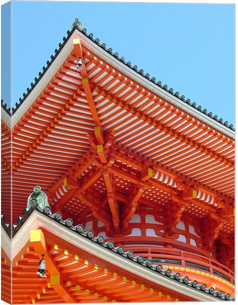 Koyasan, Japan, Dai-to Pagoda Canvas Print by Jay Huckins