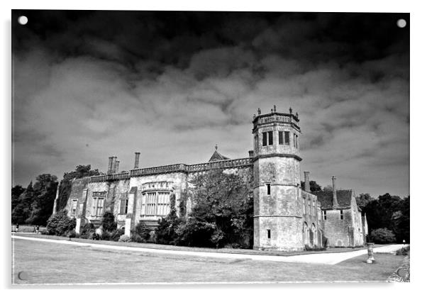 Lacock Abbey Wiltshire England Acrylic by Andy Evans Photos