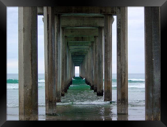 San Diego, California, Pier Framed Print by Jay Huckins