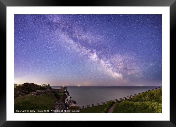 Milky Way over Sidmouth Framed Mounted Print by Gary Holpin