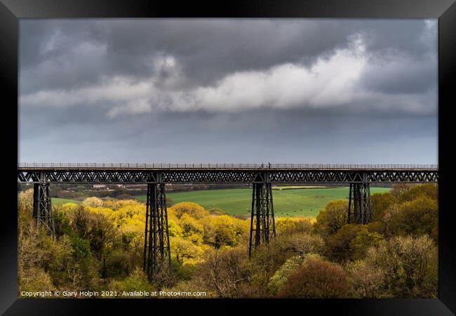 Stormy light over the Meldon Viaduct, Dartmoor Framed Print by Gary Holpin