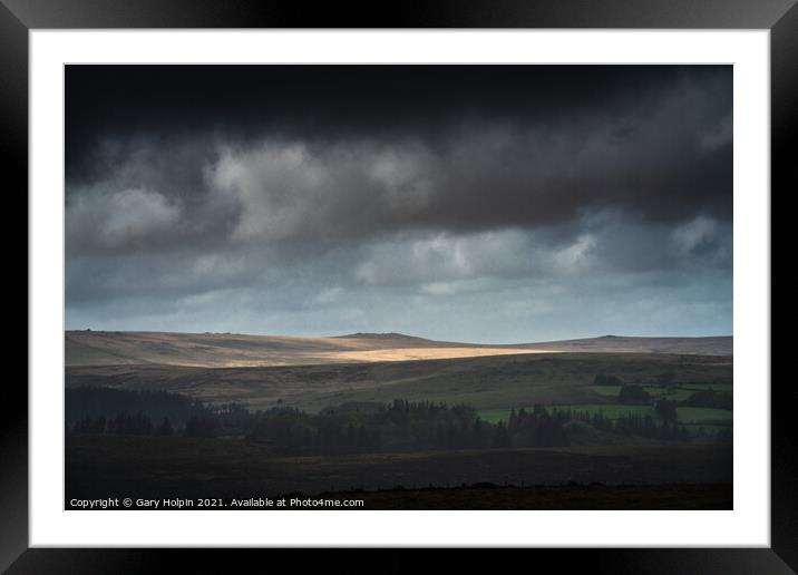 Stormy Dartmoor day Framed Mounted Print by Gary Holpin