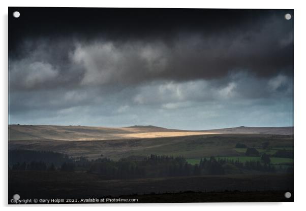 Stormy Dartmoor day Acrylic by Gary Holpin