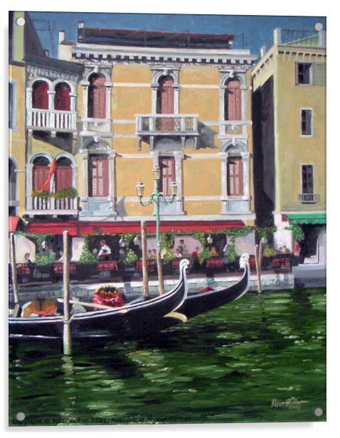 Grand Canal, Venice. Prints from my original artwork.  Acrylic by Peter Bolton