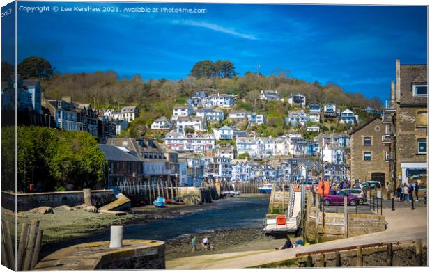 West Looe as seen from Harbour Mouth Canvas Print by Lee Kershaw