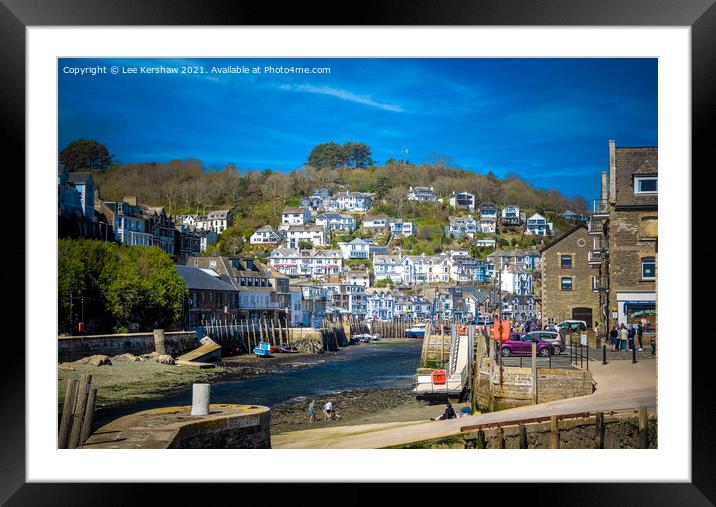 West Looe as seen from Harbour Mouth Framed Mounted Print by Lee Kershaw