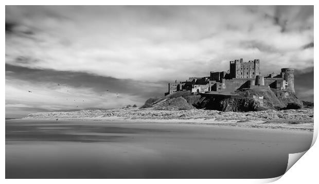 Bamburgh Castle Print by Mark Jones