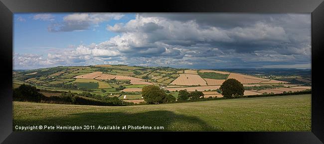 The Exe Valley Framed Print by Pete Hemington