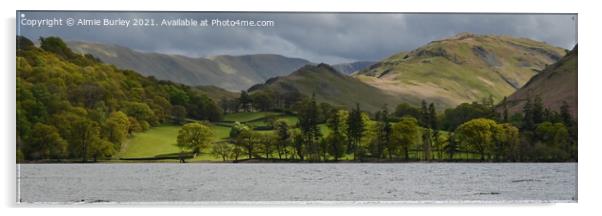 Ullswater, Lake District panoramic Acrylic by Aimie Burley