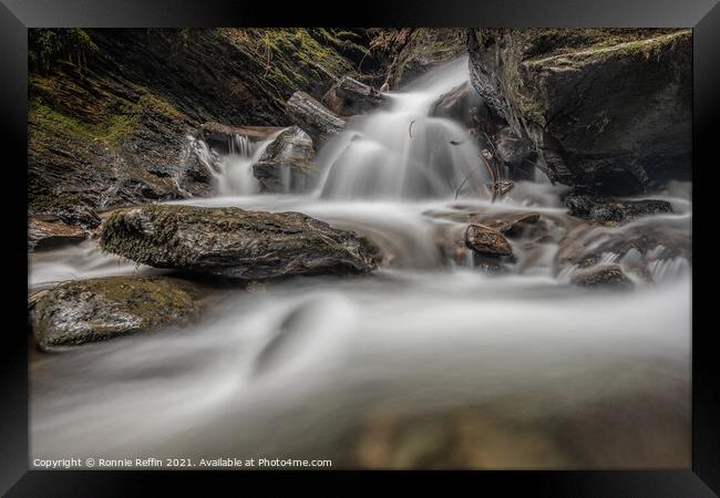 Downstream Framed Print by Ronnie Reffin