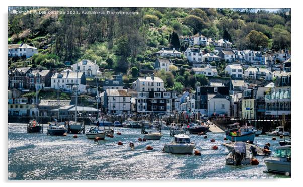 Looe River looking towards West Looe Acrylic by Lee Kershaw