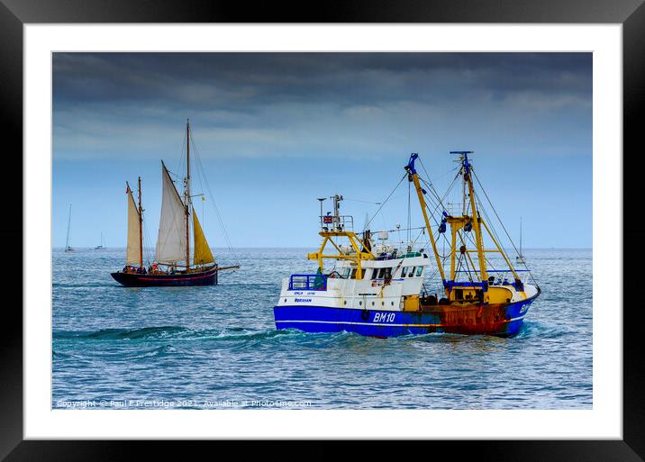 Navigating the Seas of Time Framed Mounted Print by Paul F Prestidge