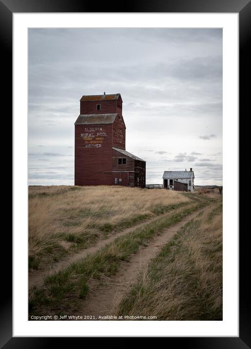 Abandoned Wheat Pool elevator Framed Mounted Print by Jeff Whyte