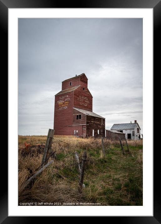 Abandoned Wheat Pool elevator Framed Mounted Print by Jeff Whyte