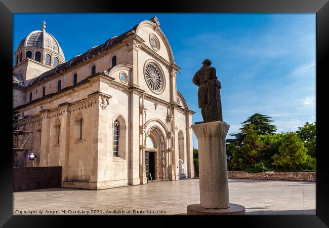 Cathedral of St James in Sibenik, Croatia Framed Print by Angus McComiskey