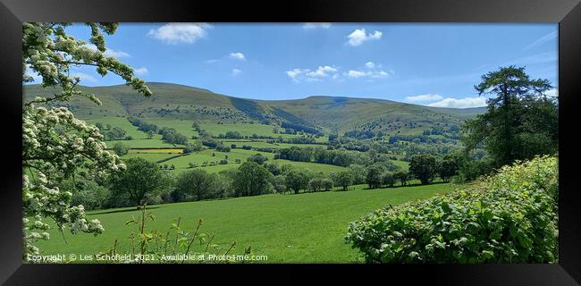 The Brecon Hills Wales Framed Print by Les Schofield