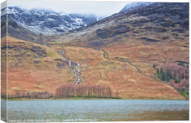 High Stile across Buttermere Canvas Print by Philip Baines