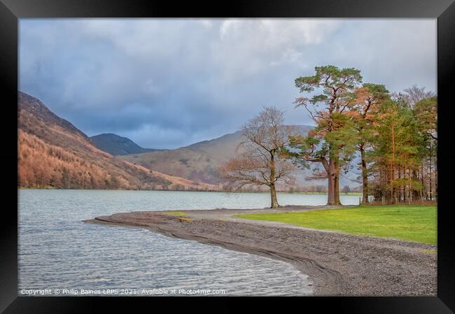 Lake Buttermere in the Lake District Framed Print by Philip Baines