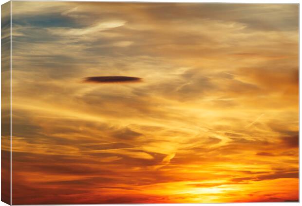 Clouds at sunset Canvas Print by Rory Hailes