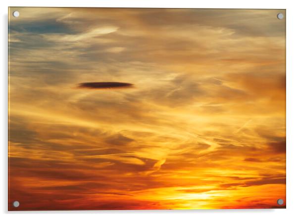 Clouds at sunset Acrylic by Rory Hailes