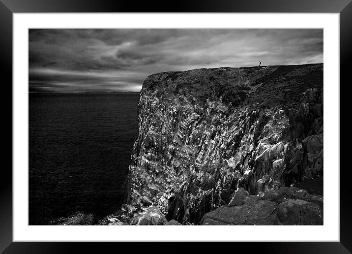 Isle of May Sea Cliffs 2 Framed Mounted Print by Malcolm Smith