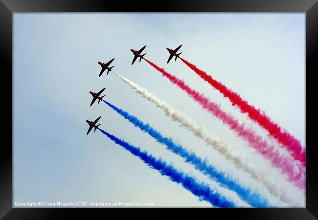 Red Arrows (Newcastle Co.Down 2011) Framed Print by Ciara Hegarty
