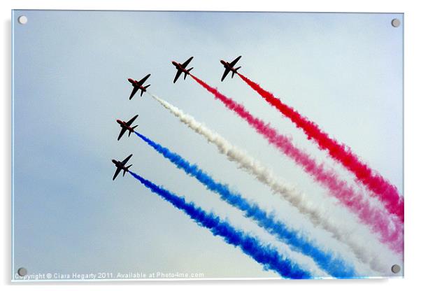 Red Arrows (Newcastle Co.Down 2011) Acrylic by Ciara Hegarty