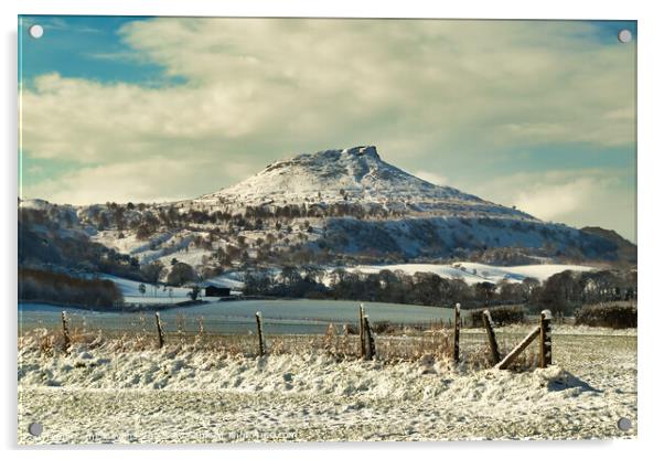 Roseberry Topping Near Great Ayton Acrylic by Mick Evans