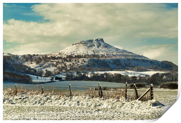 Roseberry Topping Near Great Ayton Print by Mick Evans