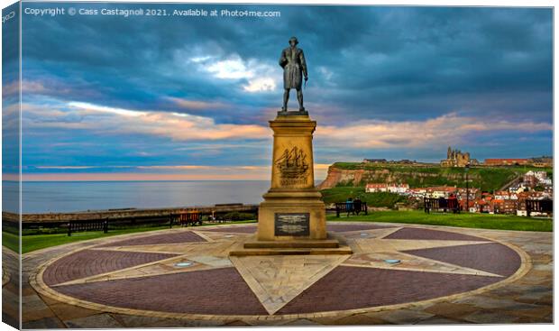 The Captain's View -  Whitby Canvas Print by Cass Castagnoli