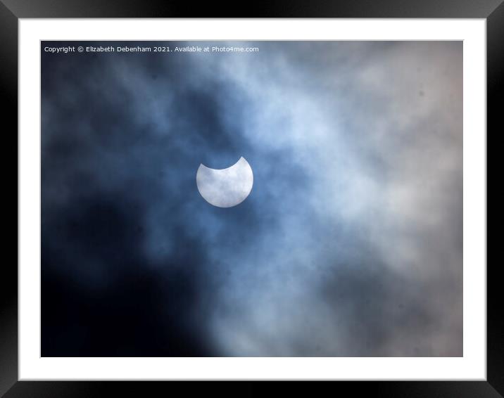 Solar Eclipse 2021 Framed Mounted Print by Elizabeth Debenham