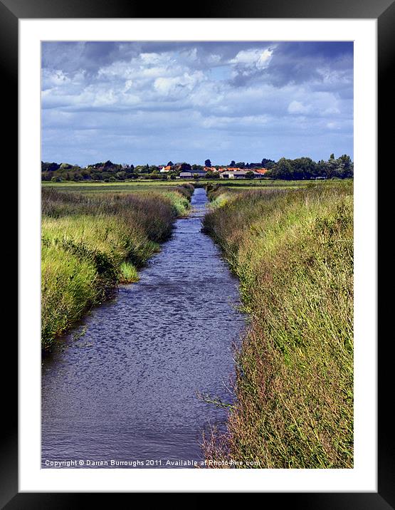 Aldeburgh Marshes Framed Mounted Print by Darren Burroughs